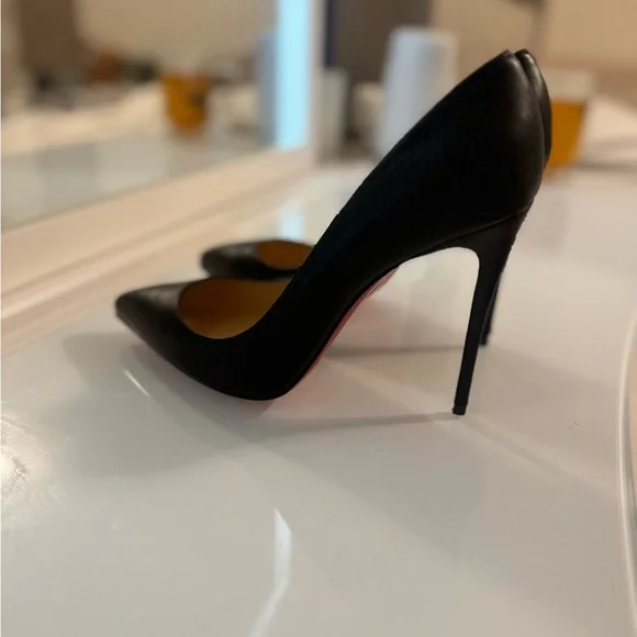 Christian Louboutin Pigalle Follies 100 black nappa leather EU 38.5 - Picture 6 of 11